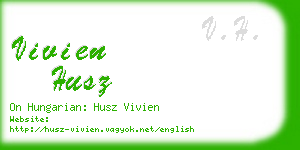 vivien husz business card